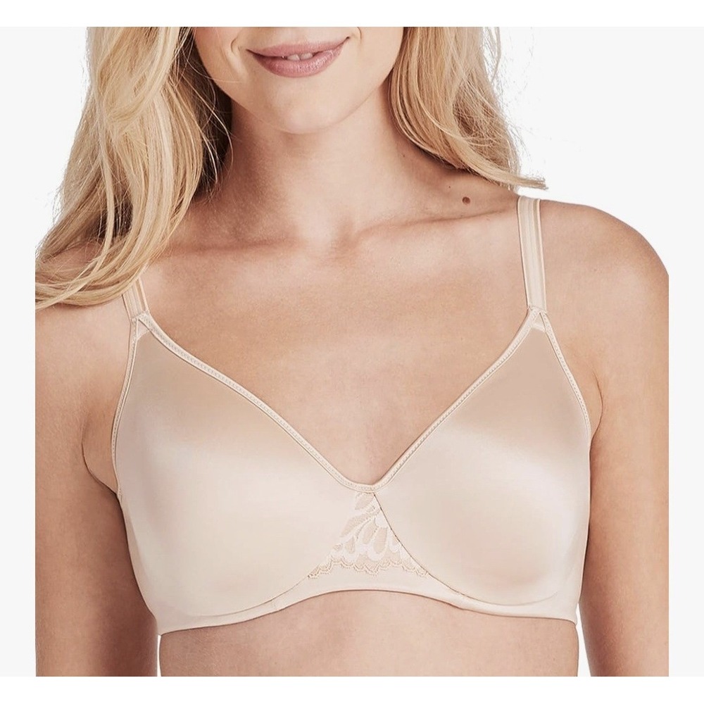 Bali Smoothing Full Coverage Underwire Bra Women's US Size 38DD Beige DF3390 NEW